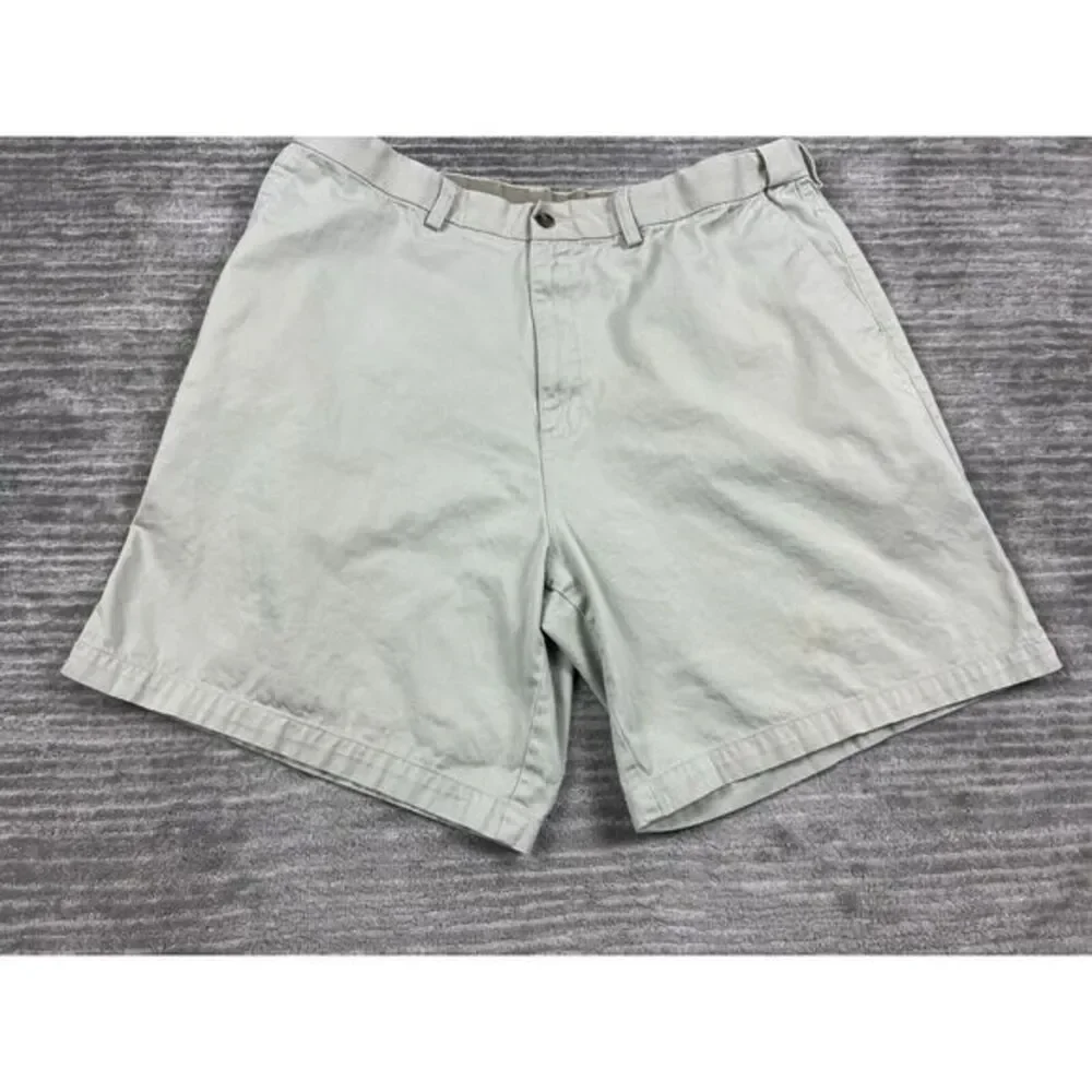 Farah Shorts Mens 40 Beige‎ Expandable Waist 100% Cotton Chino